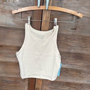 FLEO women's XS athletic/gymnastics/tumbling tank top Wood ash Print NWT